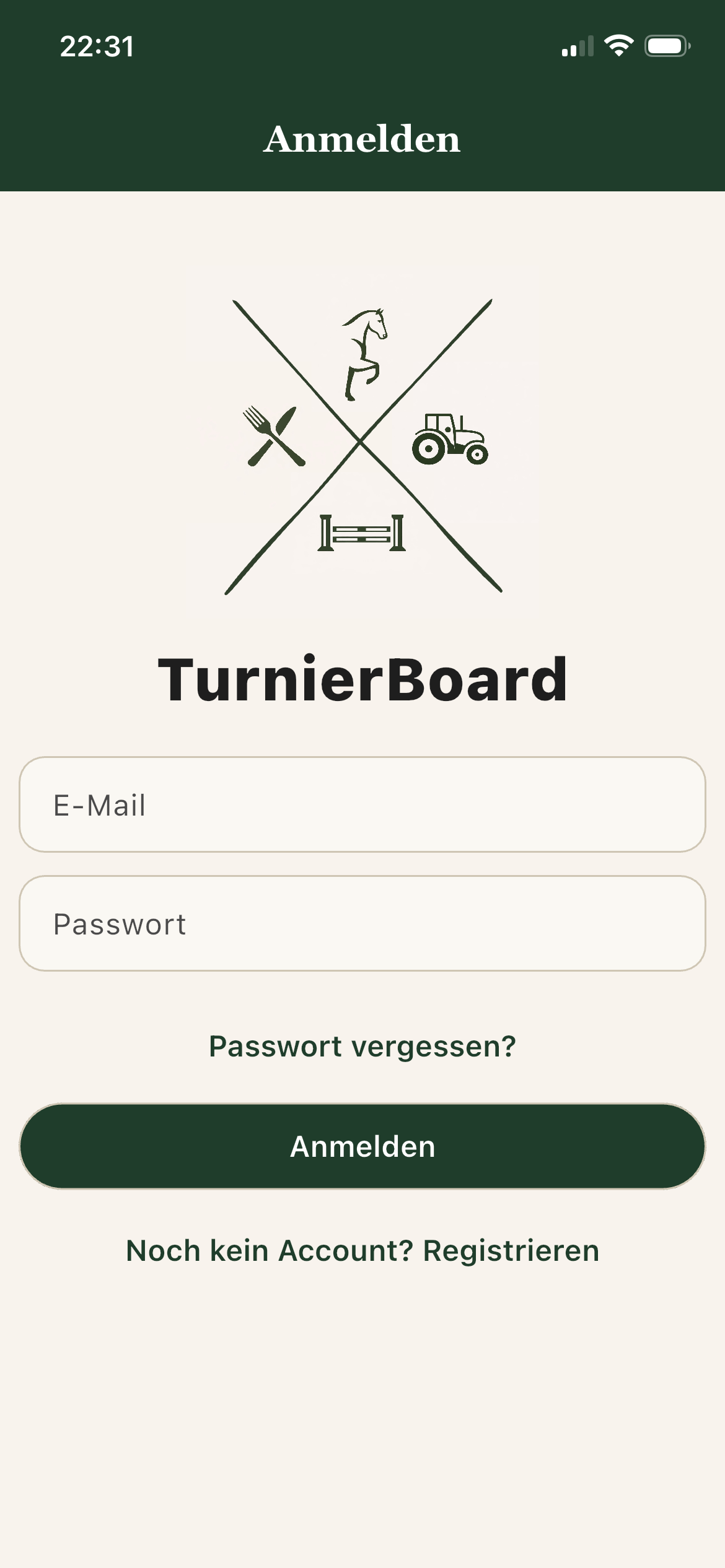 TurnierBoard – Login